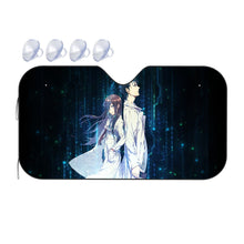 Load image into Gallery viewer, Okabe and Kurisu  Car Sunshade
