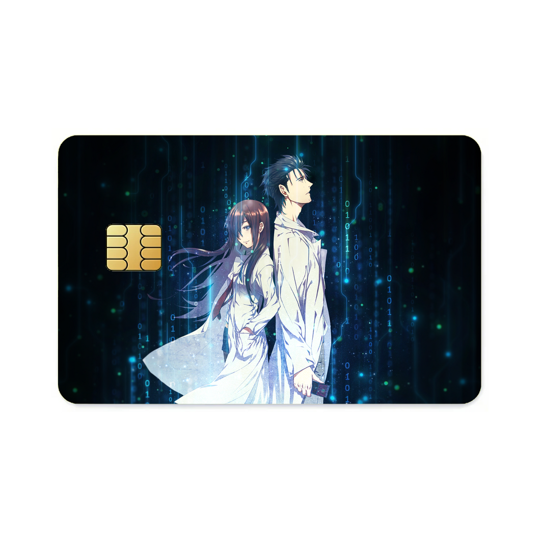 Okabe and Kurisu  Credit Card Skins (4-in-1 Pack)