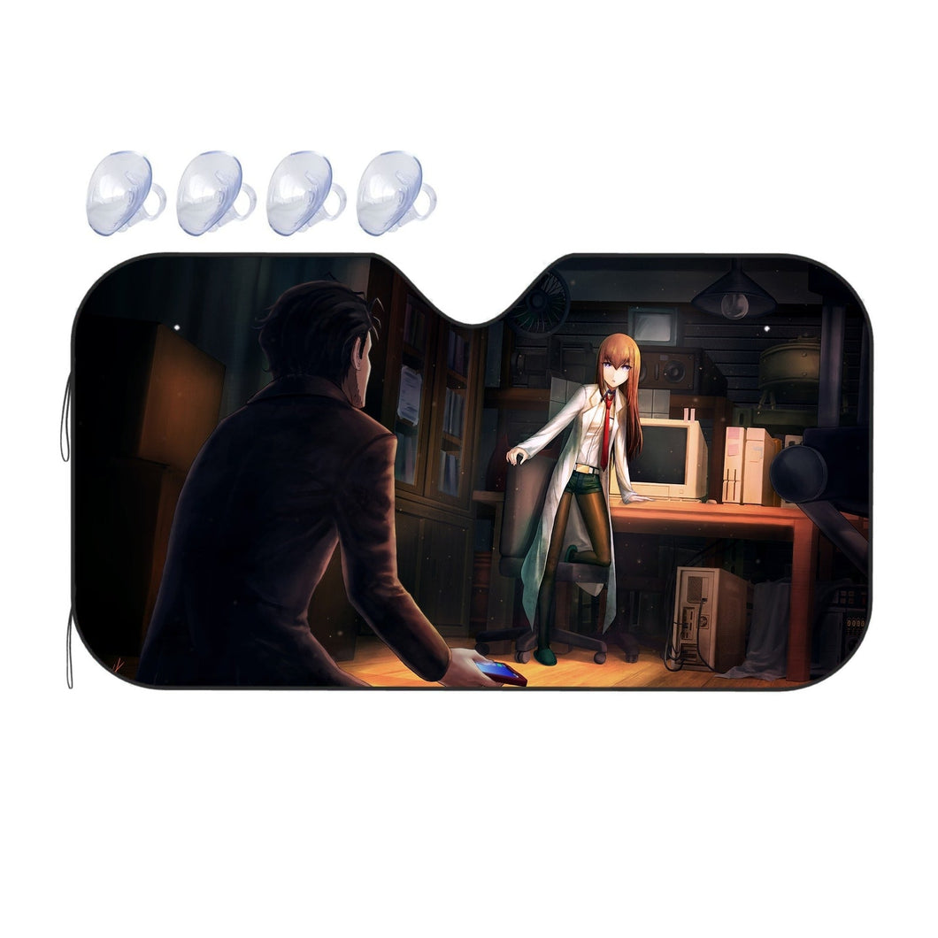Okabe and Kurisu Time Jump  Car Sunshade