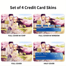 Load image into Gallery viewer, Okabe and Kurisu Wedding  Credit Card Skins (4-in-1 Pack)
