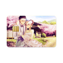 Load image into Gallery viewer, Okabe and Kurisu Wedding  Credit Card Skins (4-in-1 Pack)
