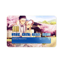 Load image into Gallery viewer, Okabe and Kurisu Wedding  Credit Card Skins (4-in-1 Pack)
