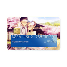 Load image into Gallery viewer, Okabe and Kurisu Wedding  Credit Card Skins (4-in-1 Pack)
