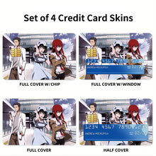 Load image into Gallery viewer, Okabe, Kurisu &amp; Mayuri Credit Card Skins (4-in-1 Pack)

