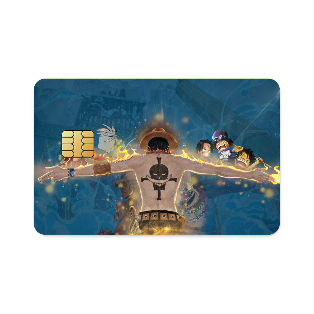 One Piece - Ace's Memories  Credit Card Skins (4-in-1 Pack)