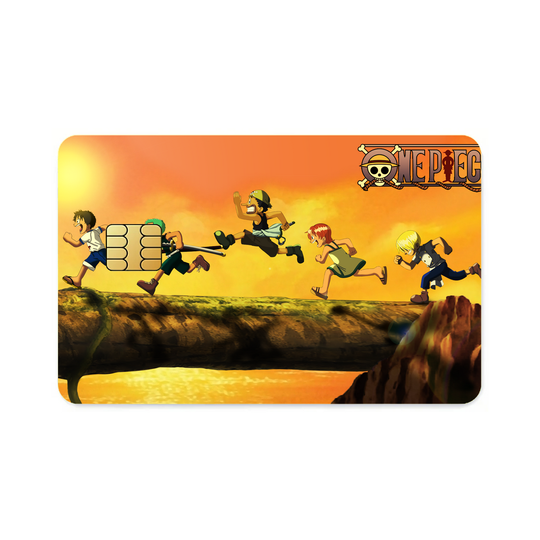 One Piece Monkey D. Luffy, Roronoa Zoro, Sanji, Nami, Usopp  Credit Card Skins (4-in-1 Pack)