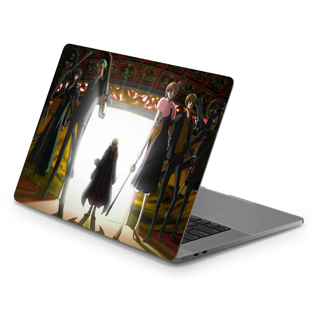 One Piece Monkey D. Luffy, Roronoa Zoro, Sanji, Nico Robin, Nami  Macbook Skin
