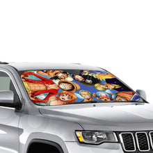 Load image into Gallery viewer, One Piece Monkey D. Luffy, Roronoa Zoro, Sanji, Nico Robin, Tony Tony Chopper  Car Sunshade
