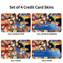 Load image into Gallery viewer, One Piece Monkey D. Luffy, Roronoa Zoro, Sanji, Nico Robin, Tony Tony Chopper  Credit Card Skins (4-in-1 Pack)
