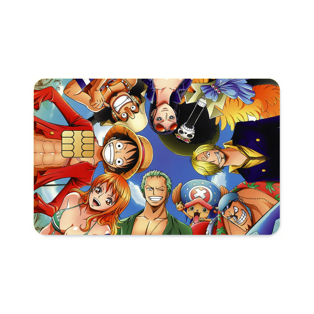 One Piece Monkey D. Luffy, Roronoa Zoro, Sanji, Nico Robin, Tony Tony Chopper  Credit Card Skins (4-in-1 Pack)