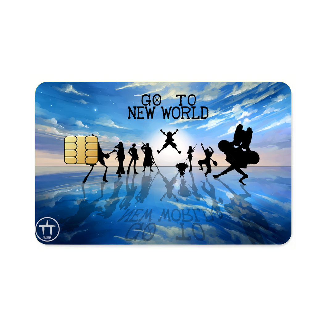One Piece Monkey D. Luffy, Roronoa Zoro, Sanji, Nico Robin, Tony Tony Chopper  Credit Card Skins (4-in-1 Pack)