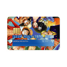 Load image into Gallery viewer, One Piece Monkey D. Luffy, Roronoa Zoro, Sanji, Nico Robin, Tony Tony Chopper  Credit Card Skins (4-in-1 Pack)
