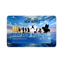 Load image into Gallery viewer, One Piece Monkey D. Luffy, Roronoa Zoro, Sanji, Nico Robin, Tony Tony Chopper  Credit Card Skins (4-in-1 Pack)
