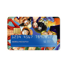 Load image into Gallery viewer, One Piece Monkey D. Luffy, Roronoa Zoro, Sanji, Nico Robin, Tony Tony Chopper  Credit Card Skins (4-in-1 Pack)
