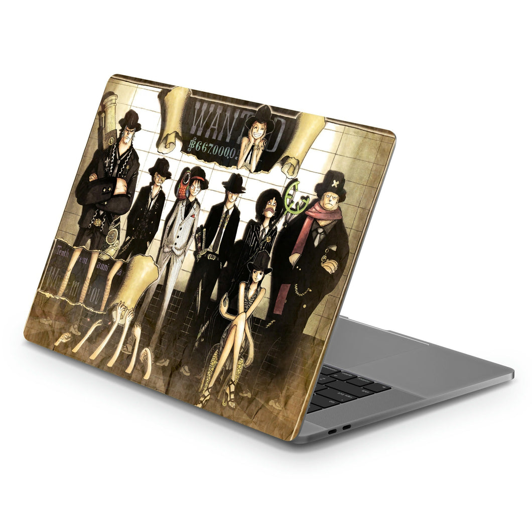 One Piece Monkey D. Luffy, Roronoa Zoro, Sanji, Nico Robin, Tony Tony Chopper  Macbook Skin