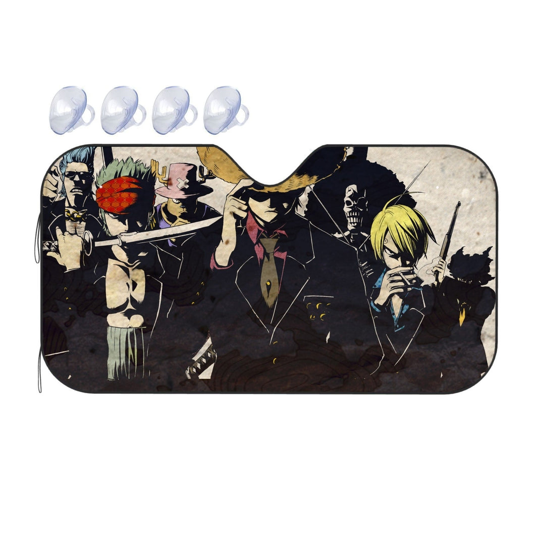 One Piece Monkey D. Luffy, Roronoa Zoro, Sanji, Tony Tony Chopper, Usopp  Car Sunshade