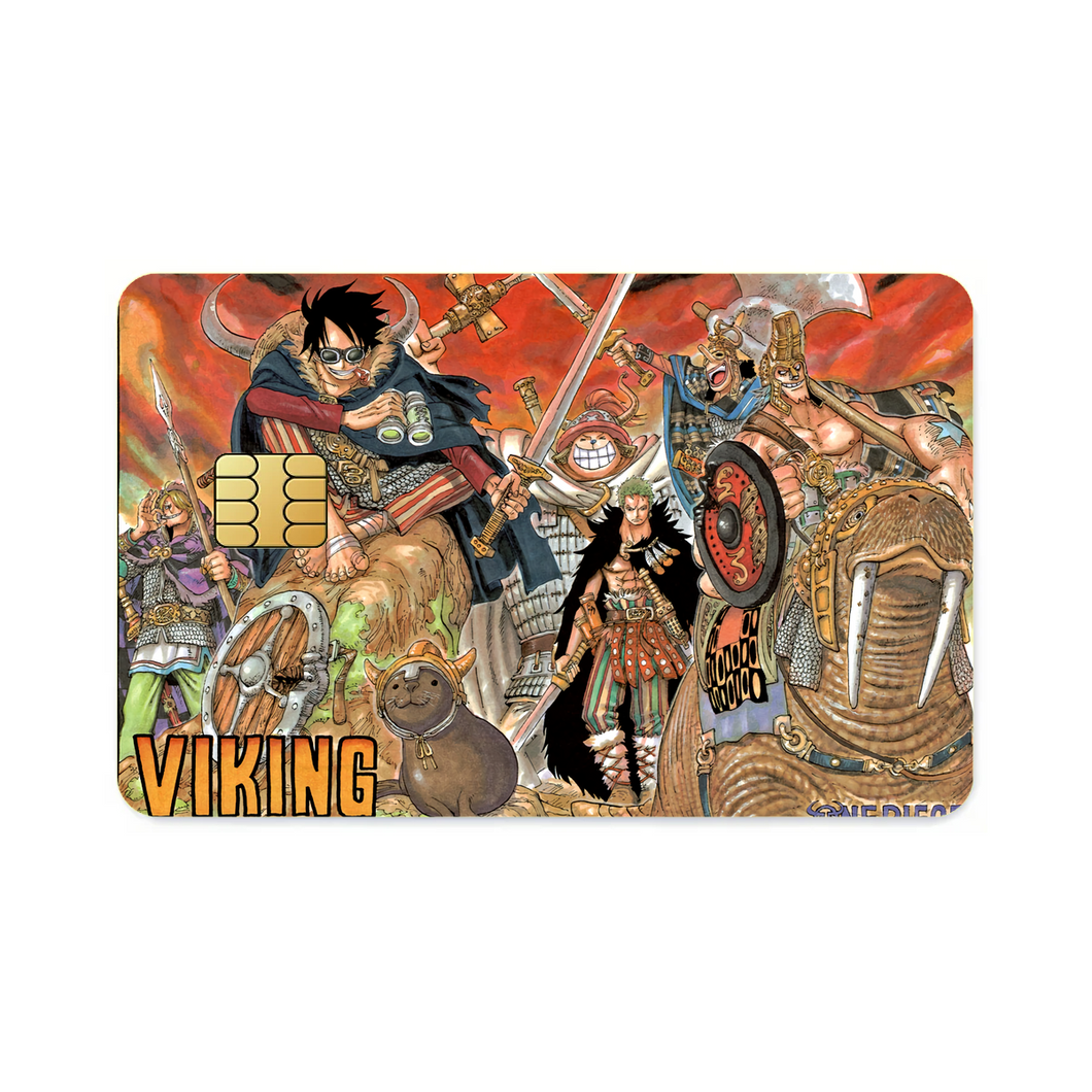 One Piece Monkey D. Luffy, Roronoa Zoro, Sanji, Tony Tony Chopper, Usopp  Credit Card Skins (4-in-1 Pack)