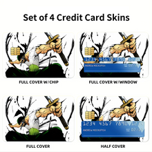 Load image into Gallery viewer, One Piece Roronoa Zoro  Credit Card Skins (4-in-1 Pack)
