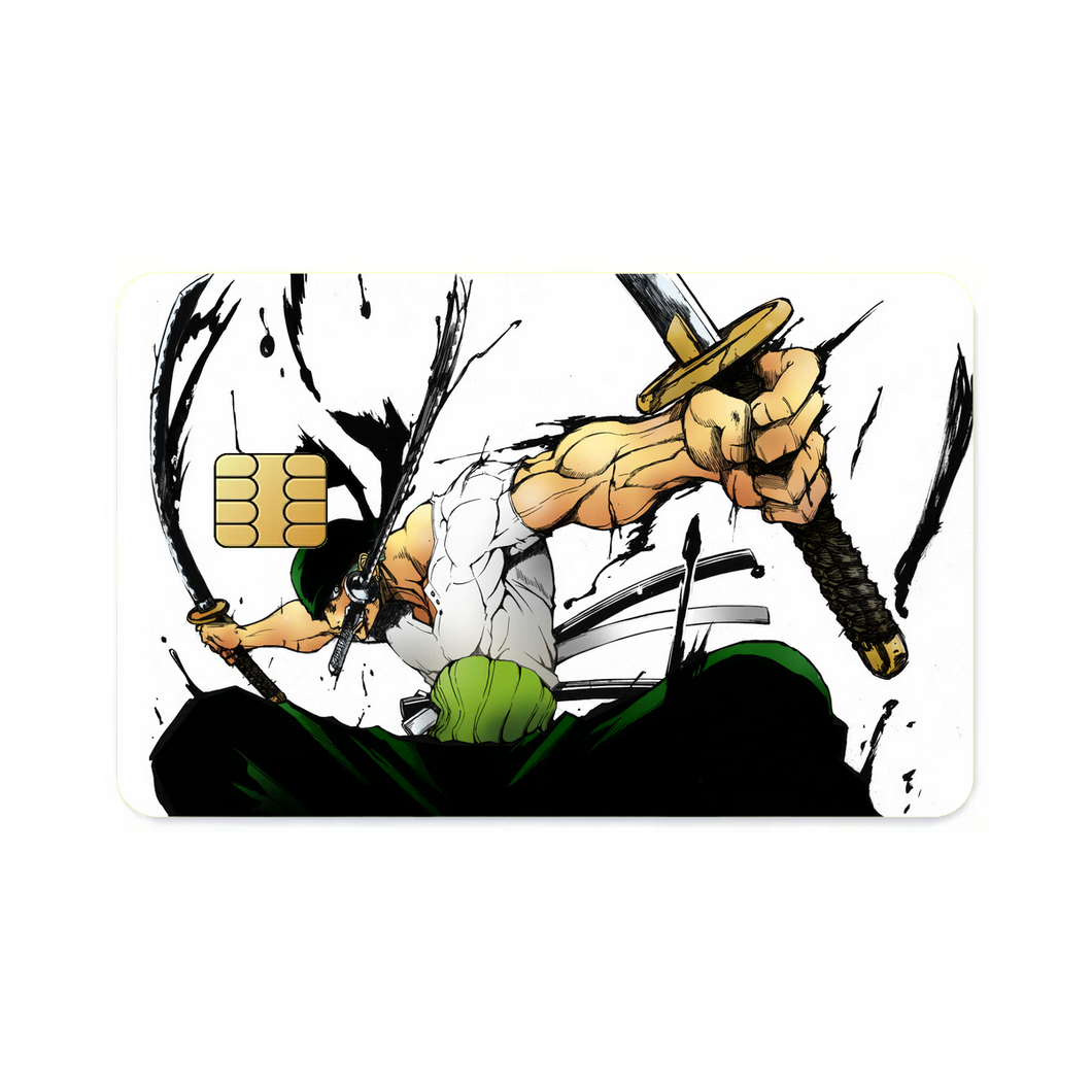 One Piece Roronoa Zoro  Credit Card Skins (4-in-1 Pack)