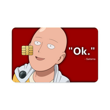 Load image into Gallery viewer, One Punch Man Saitama - Ok  Credit Card Skins (4-in-1 Pack)
