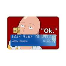 Load image into Gallery viewer, One Punch Man Saitama - Ok  Credit Card Skins (4-in-1 Pack)
