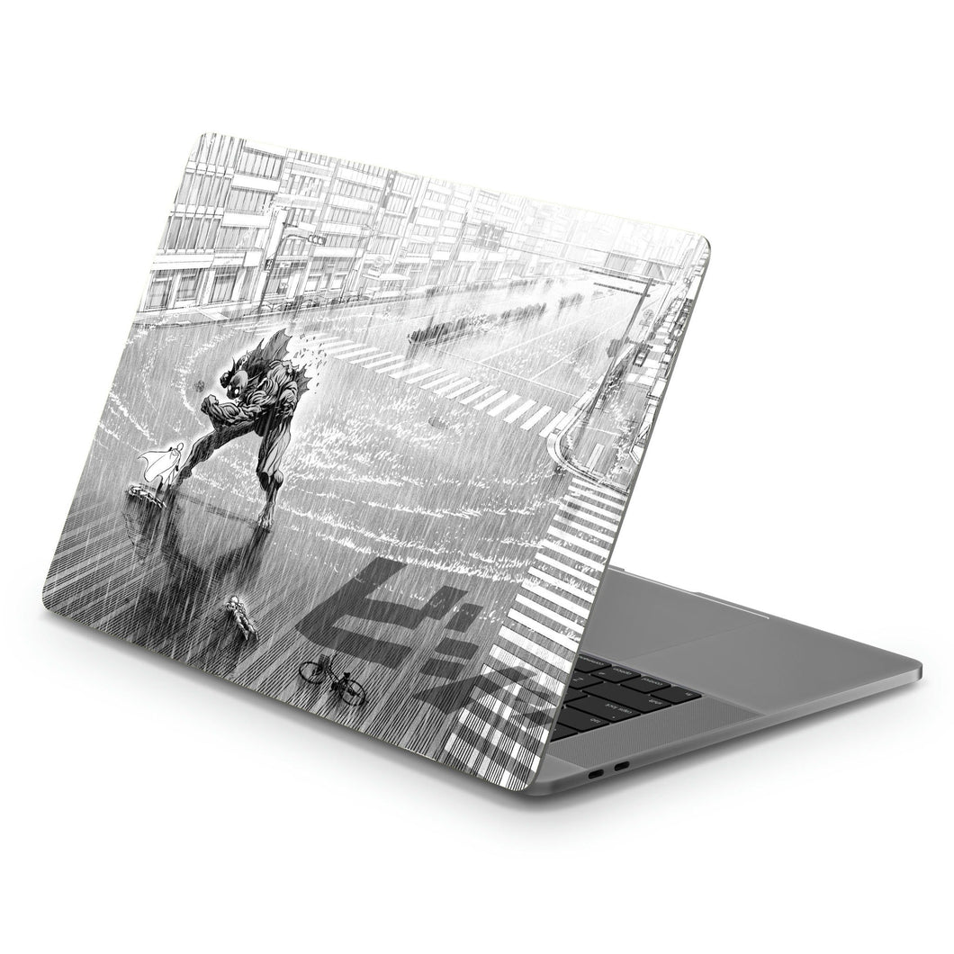 One Punch Man Saitama VS Sea King Macbook Skin
