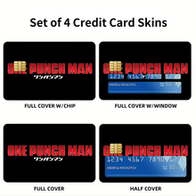 Load image into Gallery viewer, Onepunch-Man  Credit Card Skins (4-in-1 Pack)
