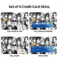 Load image into Gallery viewer, Oregairu - Light Novel Illustrations  Credit Card Skins (4-in-1 Pack)
