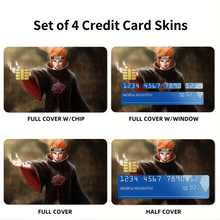 Load image into Gallery viewer, Pain Naruto  Credit Card Skins (4-in-1 Pack)
