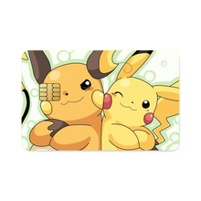Load image into Gallery viewer, Pikachu and Raichu  Credit Card Skins (4-in-1 Pack)
