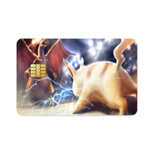 Load image into Gallery viewer, Pikachu Vs Charizard  Credit Card Skins (4-in-1 Pack)
