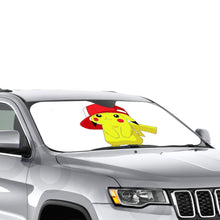 Load image into Gallery viewer, Pikachu wearing Ash&#39;s hat Car Sunshade

