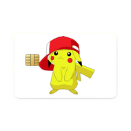 Pikachu wearing Ash's hat Credit Card Skins (4-in-1 Pack)
