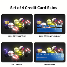 Load image into Gallery viewer, PokÃ©balls Credit Card Skins (4-in-1 Pack)
