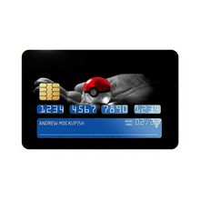 Load image into Gallery viewer, Pokeball In Hand  Credit Card Skins (4-in-1 Pack)
