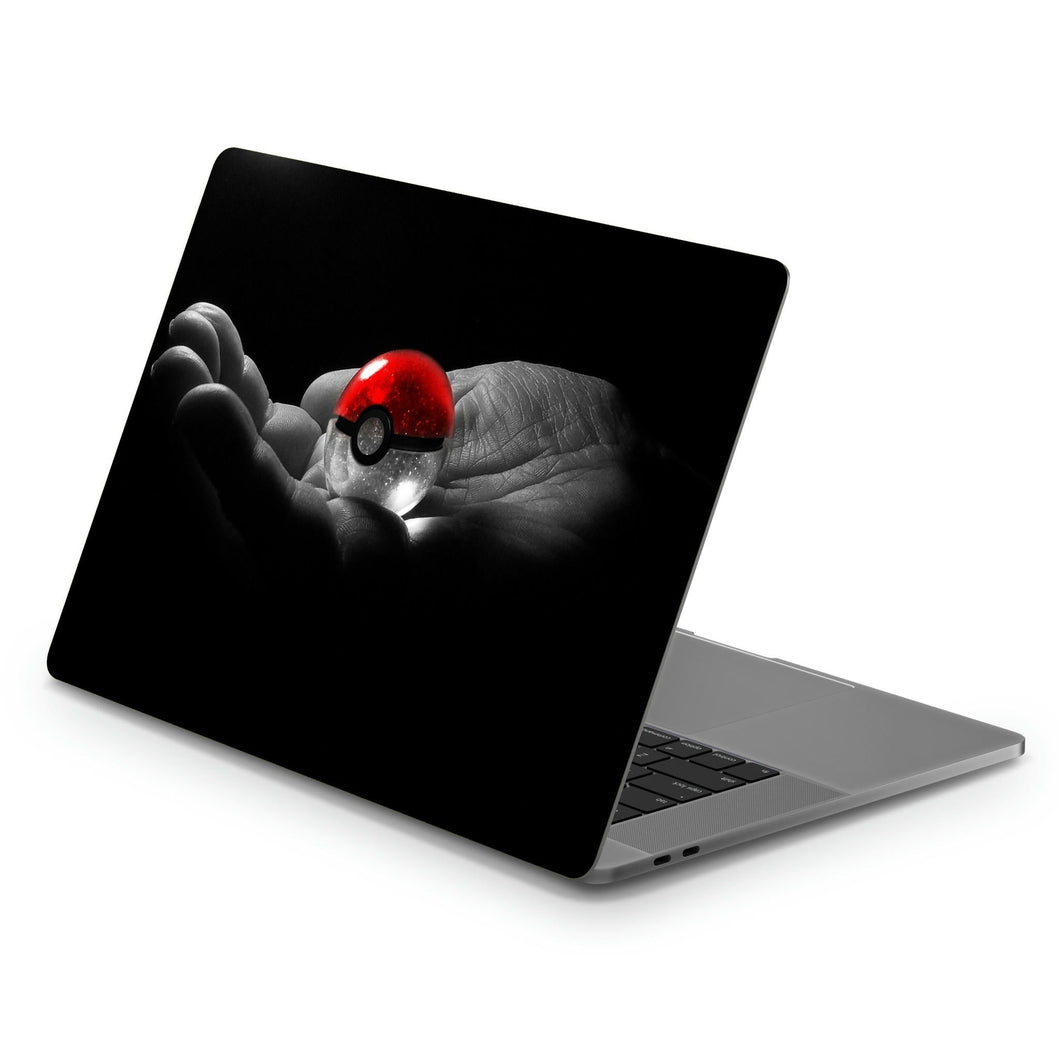 Pokeball In Hand  Macbook Skin