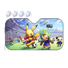 Load image into Gallery viewer, Pokemon Soccer Match  Car Sunshade
