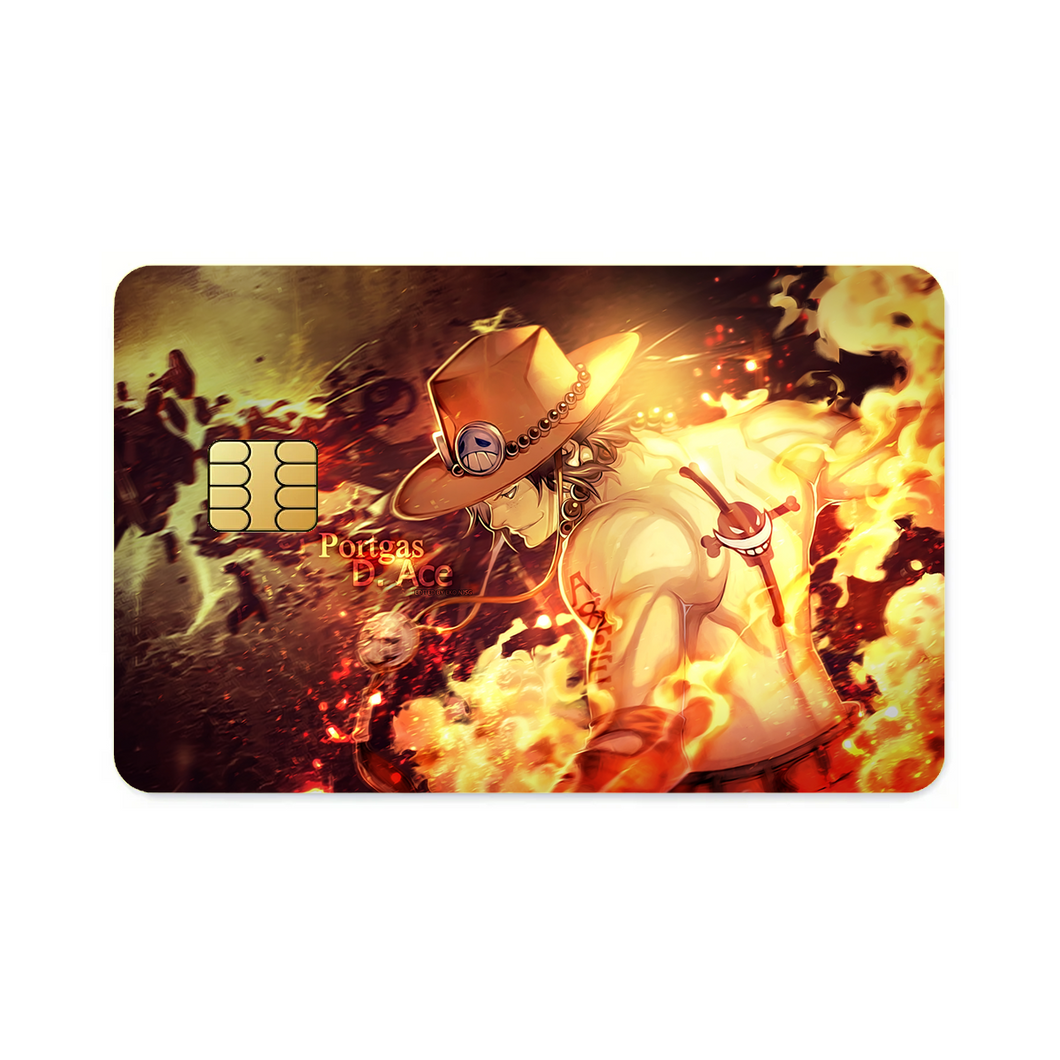 Portgas D. Ace 8k  Credit Card Skins (4-in-1 Pack)