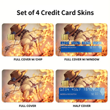 Load image into Gallery viewer, Portgas D. Ace  Credit Card Skins (4-in-1 Pack)
