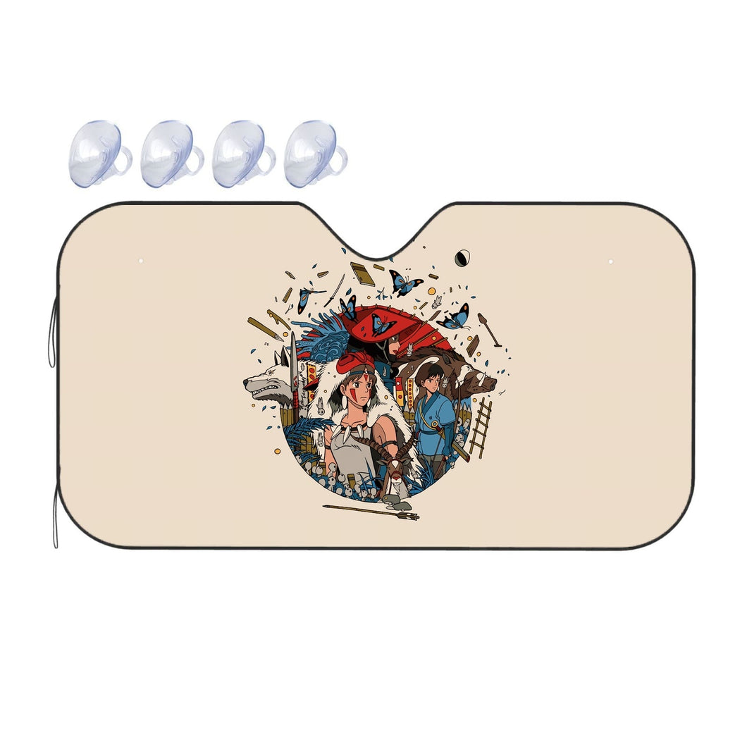 Princess Mononoke  Car Sunshade
