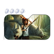 Load image into Gallery viewer, Princess Mononoke  Car Sunshade
