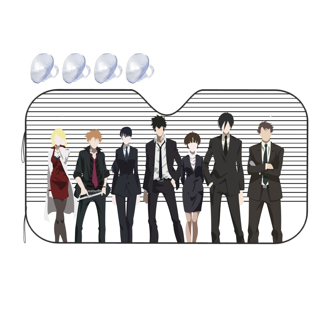 Psycho-Pass Akane Tsunemori, Nobuchika Ginoza, Shuusei Kagari, Tomomi Masaoka, Shion Karanomori  Car Sunshade