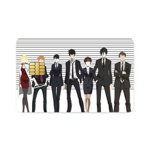 Load image into Gallery viewer, Psycho-Pass Akane Tsunemori, Nobuchika Ginoza, Shuusei Kagari, Tomomi Masaoka, Shion Karanomori  Credit Card Skins (4-in-1 Pack)

