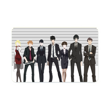 Load image into Gallery viewer, Psycho-Pass Akane Tsunemori, Nobuchika Ginoza, Shuusei Kagari, Tomomi Masaoka, Shion Karanomori  Credit Card Skins (4-in-1 Pack)
