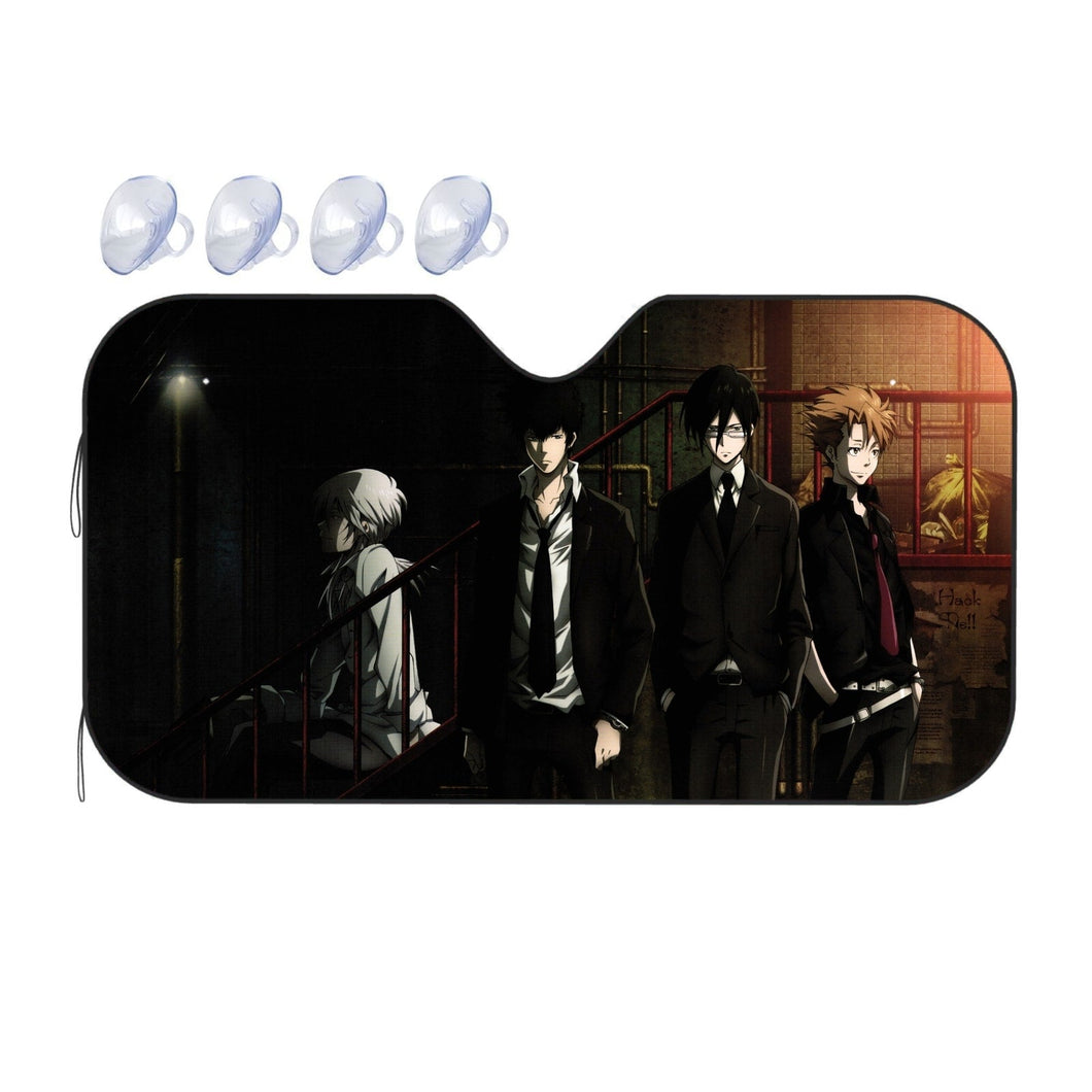 Psycho-Pass Inspecters and a villain  Car Sunshade