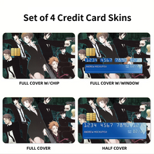 Load image into Gallery viewer, Psycho- Pass Main Members  Credit Card Skins (4-in-1 Pack)
