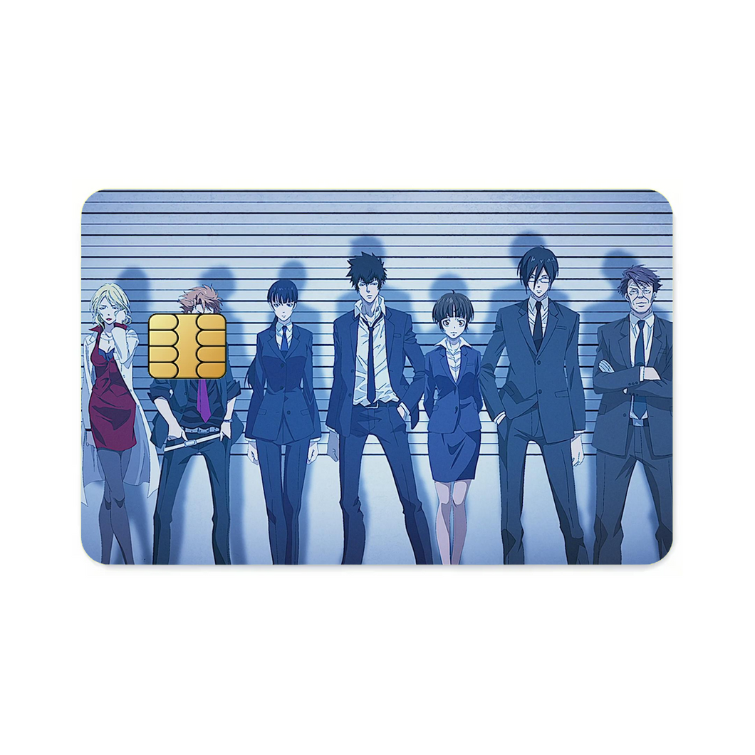 Psycho- Pass Main Members  Credit Card Skins (4-in-1 Pack)