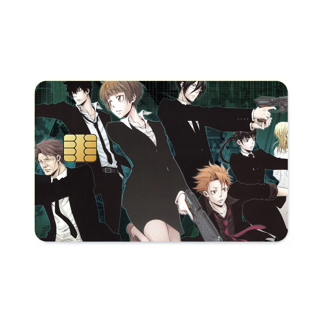 Psycho- Pass Main Members  Credit Card Skins (4-in-1 Pack)