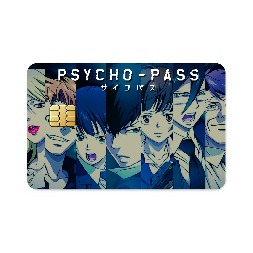 Psycho- Pass Main Members Faces  Credit Card Skins (4-in-1 Pack)