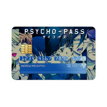 Load image into Gallery viewer, Psycho- Pass Main Members Faces  Credit Card Skins (4-in-1 Pack)
